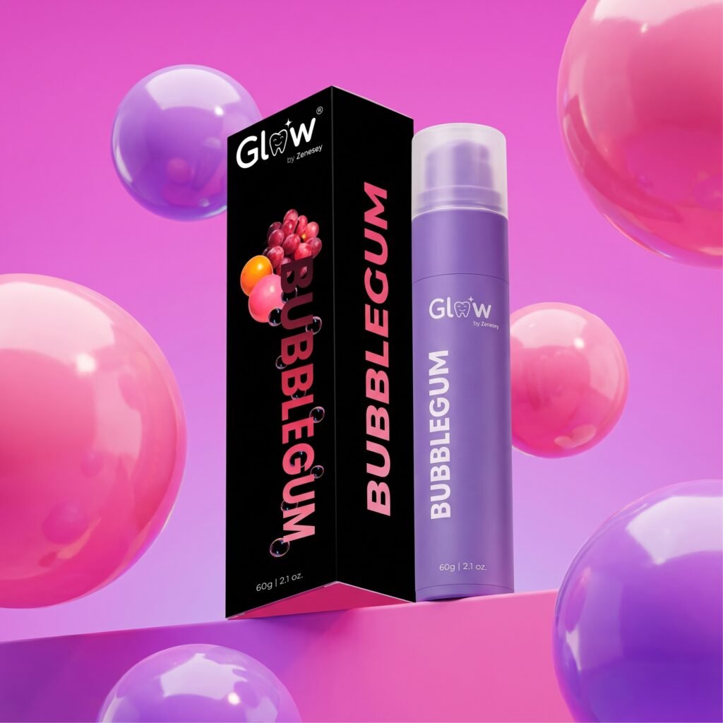 Pastă de dinți cu aromă de BUBBLE GUM